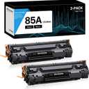 AOLIBE 85A CE285A Compatible Black Toner Cartridge Replacement for HP CE285A 85A Toner Cartridge, Use for P1102w P1102 P1109W M1217nfw M1212 M1212nf M1217 Printers, 2-Pack