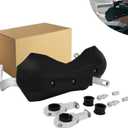 JFG RACING Dirt Bike Hand Guards, Universal Widened Handguards for 7/8 in 22mm and 1 1/8 28mm in Handlebar for Dirt Pit Bike ATV Motocross Enduro Supermoto-White (black)