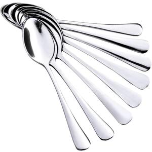 8 Pack Soup Spoons Dinner Spoon 18/10 Stainless Steel Tablespoon Table Soupspoons Dinnerspoon Small Spoon for Tea Coffee Dessert Heavy Duty, 6.7 Inch