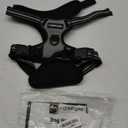 rabbitgoo Dog Harness No Pull with 2 Leash Clips, Adjustable Soft Padded, Reflective Oxford No Choke Pet Vest with Easy Control Handle for Medium Sized Dogs, Grey, M (Gray)