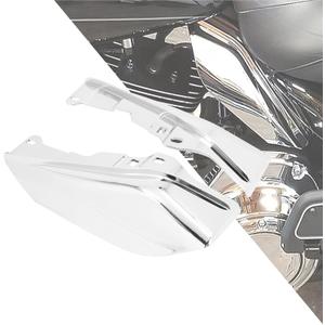 Motorcycle Mid Frame Air Deflector Heat Shields Deflector Fit for Harley Touring and Trike FLTR FLHT FLHX FLHTKL 2009-2016 Chrome