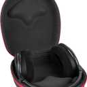 Geekria Shield Headphones Case Compatible with Sennheiser HD 660S2/660S/598/550/505 and More, Replacement Hard Shell Travel Carrying Bag with Cable Storage (Dark Grey)