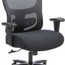 HON Sadie Big And Tall Office Chair, Ergonomic Desk Chair With Mesh Back, Lumbar Support, 350 Lb Max, Black