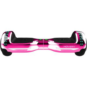 Hover-1 Matrix Electric Self-Balancing Hoverboard with 6.5 LED Tires, Color-Changing Fender Lights, Dual 150W Motors, 7 mph Max Speed, and 3 Miles Max Range (Pink)