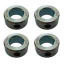 Bore Solid Steel Style Zinc Plated Set Screw Shaft Collars for Lawn Tractor,Garage Doors (zinc, 3/4")