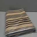 Black and Tan Outdoor Rug 2'x4',Striped Front Porch Rug Machine Washable Front Door Mat Entryway Throw Rug for Front Porch Indoor Outdoor Doormat