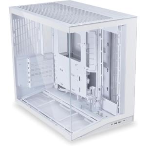 LIAN LI O11D MINI V2 | Compact ATX Mid-Tower Airflow Computer Case | Panoramic View | Fully Ventilated Airflow | Adjustable I/O | Pillar-Less | Cable Management | White (O11DMIV2W)