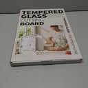 2-in-1Tempered Glass Cutting Board for Kitchen Standable Tempered Glass for Kitchen Counter + Food-Grade PP | Built-in Knife Sharpener & Anti-Spill Groove | Non-Slip, Easy to Clean 1712