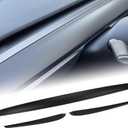 One-Piece No Gap Dashboard Cover Wrap and Front Door Trim Panel Compatible with 2019-2024 Tesla Model Y 2021-2023 Model 3 Interior Matte Black
