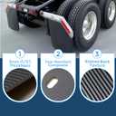 24" x 24" Angled Mud Flaps for Semi Truck 1/5" Thick Mudflaps Semi Truck Mud Flaps Splash Guard Set of 2