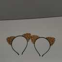 2 Pack Cat Ears Headband, Furry Cat Ear for Halloween Party Cosplay Daily Wear Cats Women Costume Accessory