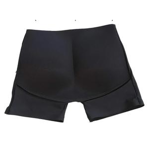 Safety Certification Female Padded Underwear, Butt Lifter Waist Trainer Panties, Fixed Butt Pads Shaping Knickers(Color:Black XL)