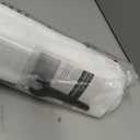UNISHADES no Drill Cordless Roman Shades for Windows, 20" W 64" H - 100% Blackout - Linen - Mist White