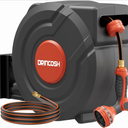DRINCOSH Upgraded Retractable Garden Hose Reel 1/2 in x 100ft PRO 180