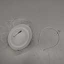 Fascinator Hat Veil Feather Fascinator Tea Party Bridal Wedding Veil Retro Hat Pillbox Hat (White)