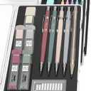 Mr. Pen- Mechanical Pencil Set with Leads and Eraser Refills, 5 Sizes - 0.3, 0.5, 0.7, 0.9 and 2 Millimeters, for Drafting, Drawing and Sketching (Vintage)