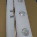 Piepooye Vintage Bathroom Lights Fixtures Gold Vanity Light with Glass Globe LampShade 3 Light Mid Century G9 Bulb Wall Sconce Indoor Vanity Light Over Mirror for Kitchen Bedroom Farmhouse Living Room