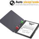 Case for 10.2" Kindle Scribe 2022/2024 Tablet - Slim Lightweight PU Leather Book Folio Cover with Pen Holder & Auto Sleep/Wake, Black