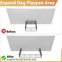 ForoGore 4 Pack Fence to Wall Anchor Compatible with FXW Dog Playpen, Dog Playpen Accessories for Yard, Fireplace, Doorways Indoor/Outdoor(Black)