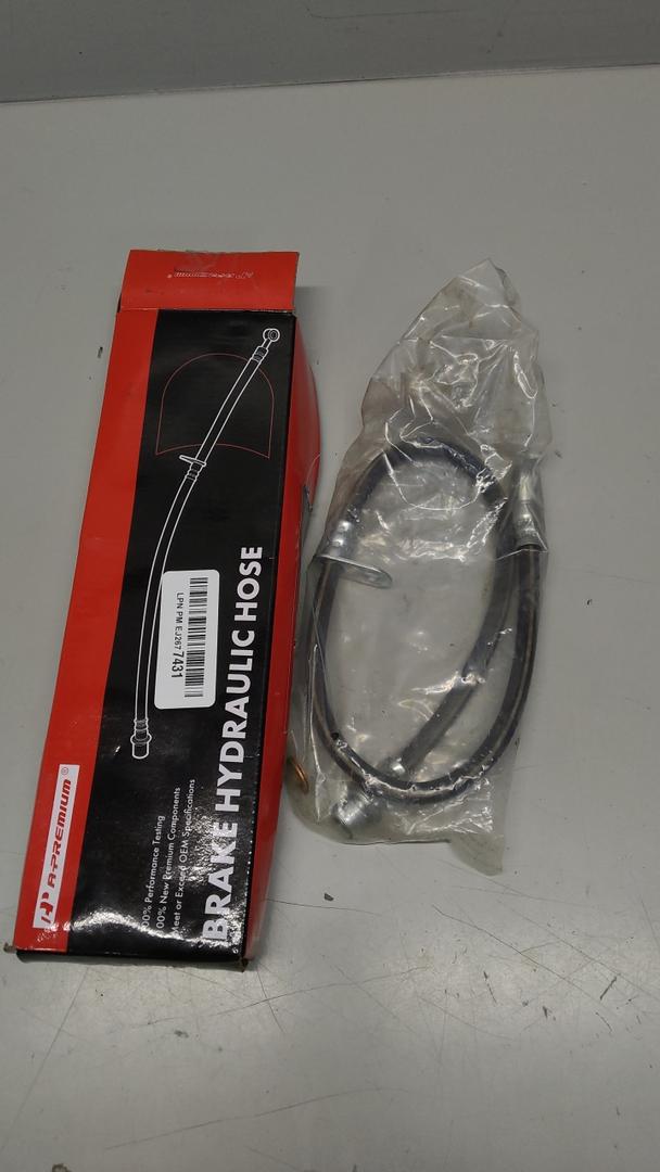 A-Premium Front Driver or Passenger Brake Hydraulic Hose Compatible with Mitsubishi Models - Lancer 2002 2003 2004 2005 2006 2.0L 2.4L Naturally Aspirated - Replace# MR407889