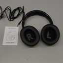 BERIBES Bluetooth Headphones Over Ear, 65H Playtime and 6 EQ Music Modes Wireless Headphones with Microphone, HiFi Stereo Foldable Lightweight Headset, Deep Bass for Home Office Cellphone PC Ect. (Black)