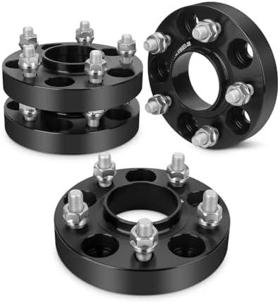 dynofit 5x114.3 Wheel Spacers 1 Inch (25mm) for Nissan 350Z 370Z, 4 Pcs 5X4.5 Hubcentric Spacers for Infinit G35 G37 FX35, 66.1mm Hub Bore M12x1.25 Studs 25mm Thickness for Altima, Maxima, Murano