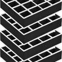 Joyoldelf Sock Drawer Organizer Divider Underwear Organizer 16cell Fabric Dresser Drawer Organizers Storage Boxes for Socks Lingerie, Handkerchiefs, Ties 4 Pack (Black)