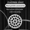 #12 Stainless Steel Meat Grinder Plate Discs Blades Compatible with FGA Food Chopper and Hobart, Cabelas, Weston, LEM, MTN Meat Grinders,Cutting Disks Heavy Duty (12/25 Hole Plate)