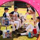 20 Pcs Baseball Game Day Goodie Bags with Handles, 8 x 8 x 3.15 inches