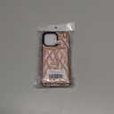 XIZYO for iPhone 15 Case, Wallet Cute Leather Case with Card Holder Crossbody Cover for Women Girls Strap Wristlet RFID Blocking Shockproof Protective Cover, Rose Gold