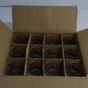 Glass Vase Teal, Clear 12 Pcs