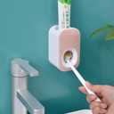 Automatic Toothpaste Dispenser Wall Mounted for Bathroom,Toothpaste Squeezer for Kids & Family Shower by Mr. Thumbs(1pc,Pink)