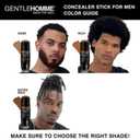 Concealer Stick with Brush for Men - Eraser Dark Circles - Mens Multi-Use Concealer - Dual Sided Full Coverage with Soft Brush - Buildable Coverage Makeup - All Skin Types - (Medium)