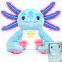 Weighted Stuffed Animal - Blue Axolotl 4.5 lbs, Ideal for Sensory Needs, Austism & Anxiety | Comfort & Relaxation for Both Kids and Adults
