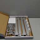 2 Set Adjustable Solar Panel Tilt Mount Brackets Aluminum Alloy Mounting Bracket Stand Systems Support 50W 70W 100W 150W 200W 300W 400W Panels for Roof/Boat/Flat Surface