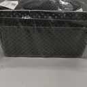 MaxGear Organization and Storage 3 Packs, Plastic Bins Organizer Bins, Woven Baskets for Storage, Plastic Baskets with Handles, Grey Basket for Organizing, Basket Organizer for Home and Office, Large