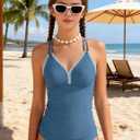 Girls Tankini Swimsuits Two Piece Bathing Suit Drawstring Swimwear Set for Girls 7-18 Years