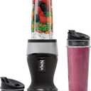 Ninja Fit Compact Personal Blender | For Smoothies, Shakes & Frozen Drinks | (2) 16-oz. To-Go Cups with Spout Lids | 700-Watt Countertop | Black | QB3001SS