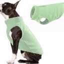 JACKO & CO - Fleece Vest Dog Sweater with Leash Ring - Soft, Warm & Lightweight Pullover Coat for Small & Medium Dogs, Puppies & Cats - Cozy Fall/Winter/Spring Pet Jacket (Mint Green, Large 10-16lbs)