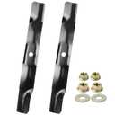 POSFLAG 2 Pack AM141034 John Deere 42 Inch Mower Blades with Blade Nuts