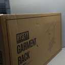 HYSEYY Heavy Duty Clothes Rack, Rolling Clothing Rack With Shelves Load 620 LBS, Double Rod Clothing Racks for Hanging Clothes, Portable& Adjustable Clothes Rack with Wheels,Black