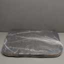 LONBET Laundry Basket with Lid, Made from Breathable Fabric | Aesthetic Clothes Hampers for Laundry with Side Handles & Sturdy Bamboo Frame (40 Gallons - Double, Gray)