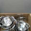 Cuisinart Chefs Classic 11-Piece Stainless Steel Pots and Pans Set, Cookware Set Compatible with Induction, Electric, Gas Cooktops, Aluminum Core for Even Heat, Cool Grip Handles, Dishwasher Safe
