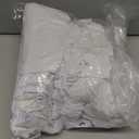 VEVOR 12 PCS White Folding Chair Covers, Kitchen Chairs Cover, Universal Washable Slipcovers Protector, Removable Chair Seat Covers, for Wedding Party Dining Room Banquet Event