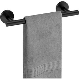 USHOWER Matte Black Hand Towel Bar, 9-Inch Towel Racks for Bathroom Wall-Mounted, SUS304 Stainless Steel Towel Rod (Total Length 11-Inch)