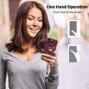 Fiyart Designed for iPhone 14 Pro Case with Phone Stand Holder Cute Love Hearts Pattern Slim Protective Camera Protection Cover with Wrist Strap for Women Girls for iPhone 14 Pro 6.1"-Wine Red