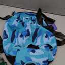 Pawaboo Pet Carrier Backpack, Adjustable Pet Front Cat Dog Carrier Backpack Travel Bag, Legs Out, Easy-Fit for Traveling Hiking Camping for Small Medium Dogs, Large Size, Blue Camouflage