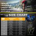 BIKINGMOREOK Mountain Bike Cycling Gloves for Men Women,Half Finger Workout Sports Road Biking Bicycle Gloves with 5MM Anti-Slip Gel Pads (X-Large, Blue)