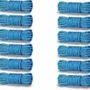 8 Pack Rope with Roller Tensioner for Easy and Secure Tying,2026 New Heavy Duty Retractable Buckle Rope with Accessory Cord for Camping Boating Home Storage Outdoor Use