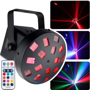 DragonX RGB Mushroom Lightt Up Disco Ball | DJ Party Lighting with Strobe Effect & IR Remote | Club Lights for Parties, Disco Ball Decor, Stage Lights, Outdoor Lighting, Dance Party Lighting